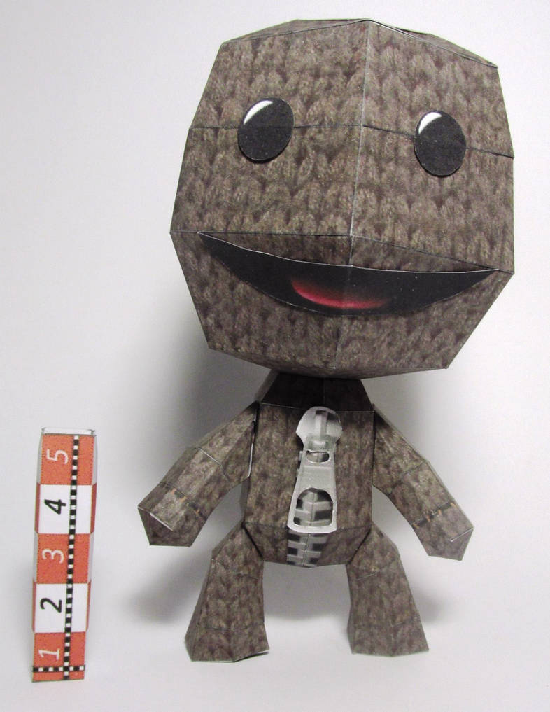 Paper Sackboy Sackboy (LittleBigPlanet) by RafaelTacques on DeviantArt