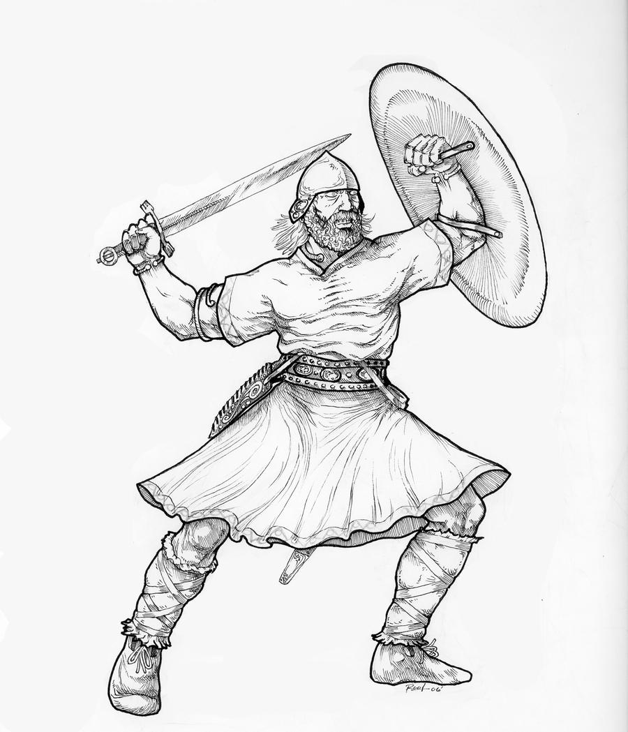 Celtic Warrior Vs Viking Warrior. by ToshiroRider on DeviantArt
