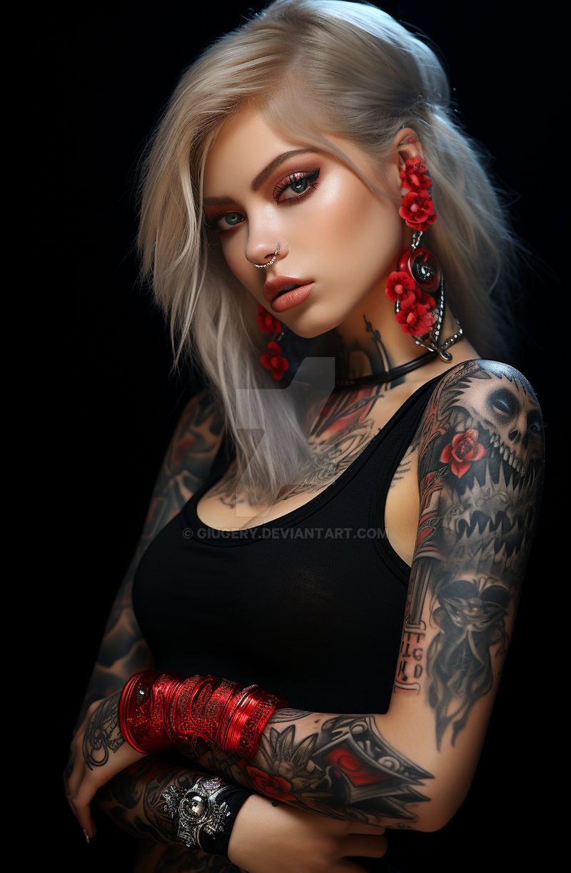 Tattoo in red and black 7 by Giugery on DeviantArt