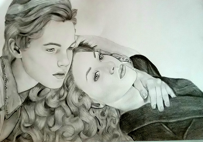 Titanic Jack and Rose portrait