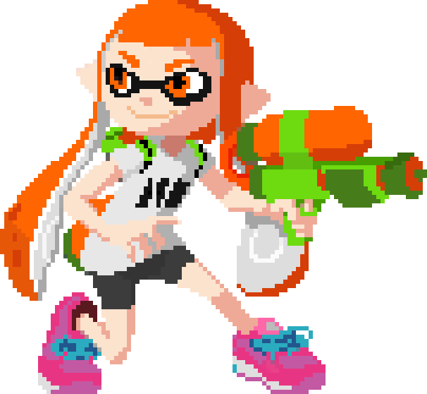 Inkling pixel art by InkBennie on DeviantArt