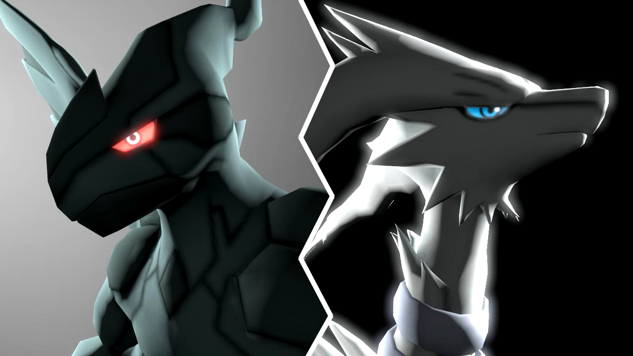 SFM - Zekrom and Reshiram by InkBennie on DeviantArt