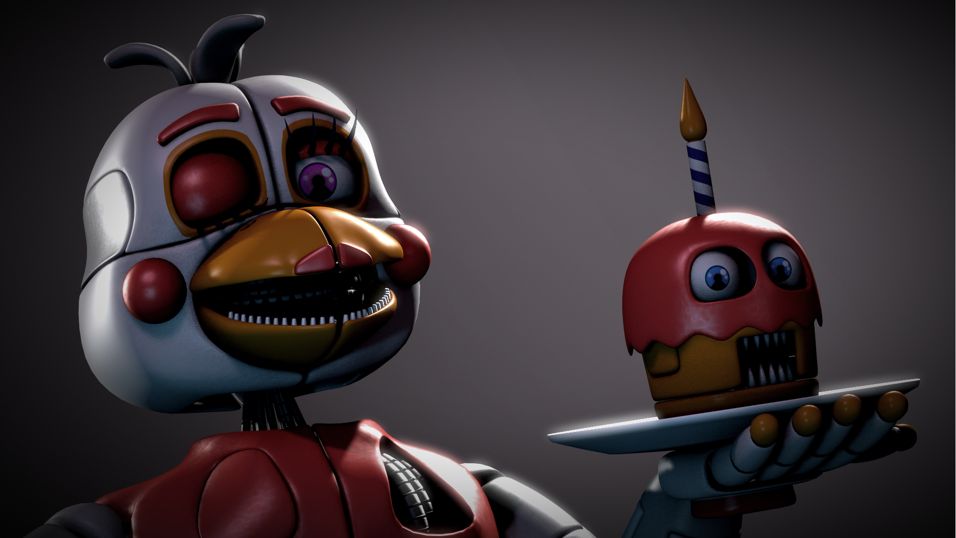 Ultimate Custom Night - All Funtime Chica Jumpscare Pictures 