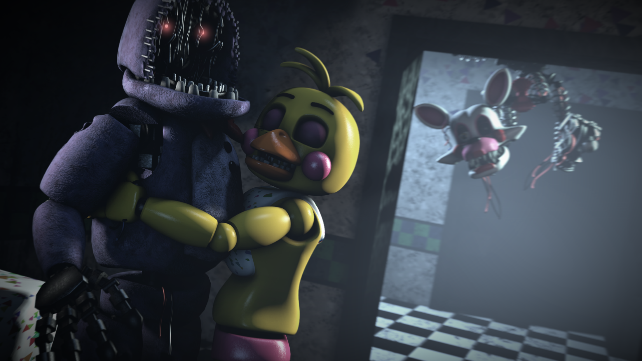 Withered Chica - FNAF Plus (FanArt) by SebastianEnriqueArt on Newgrounds