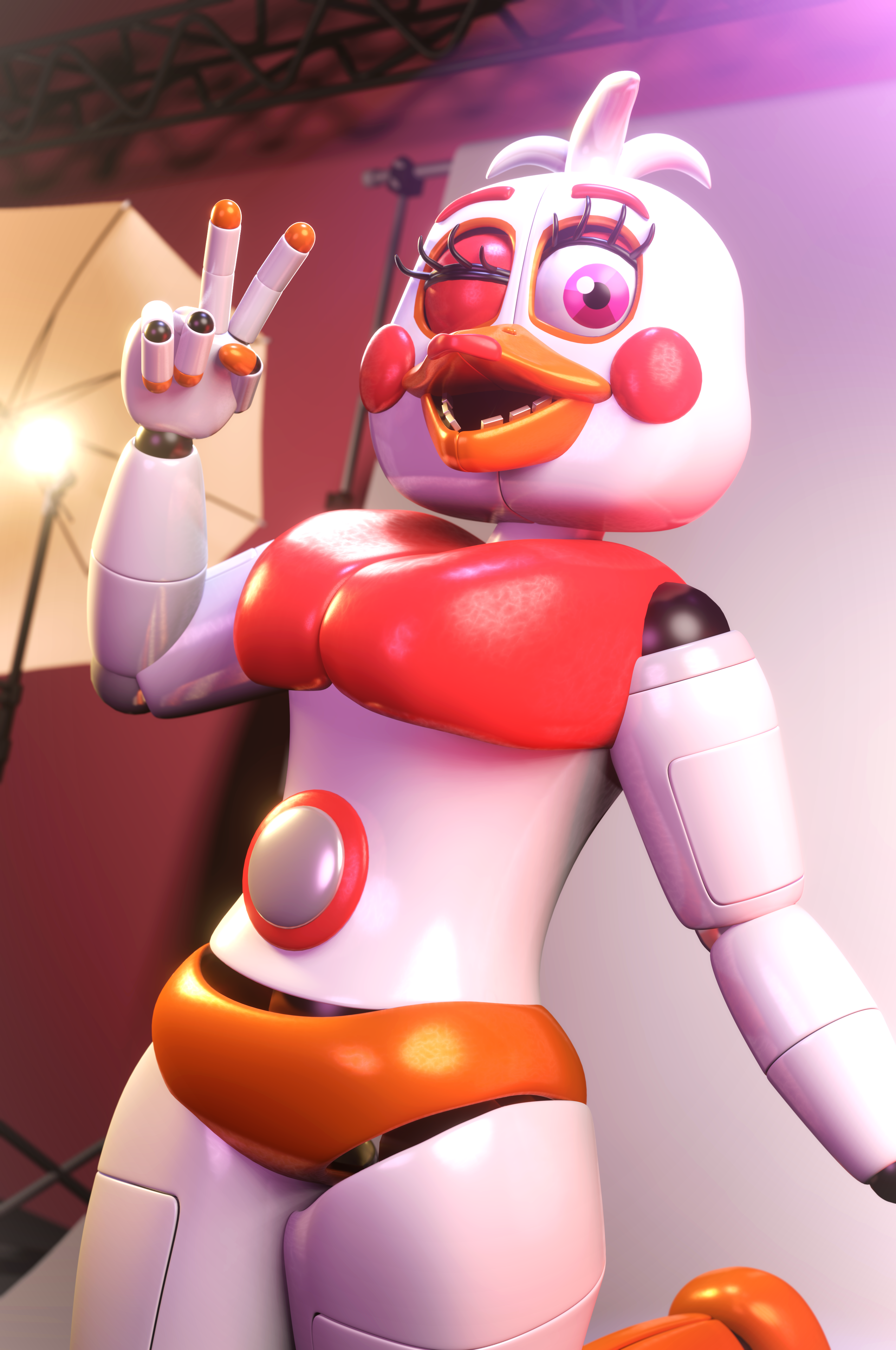 Funtime Chica Icon Remake (UCN) by Brengleen on DeviantArt