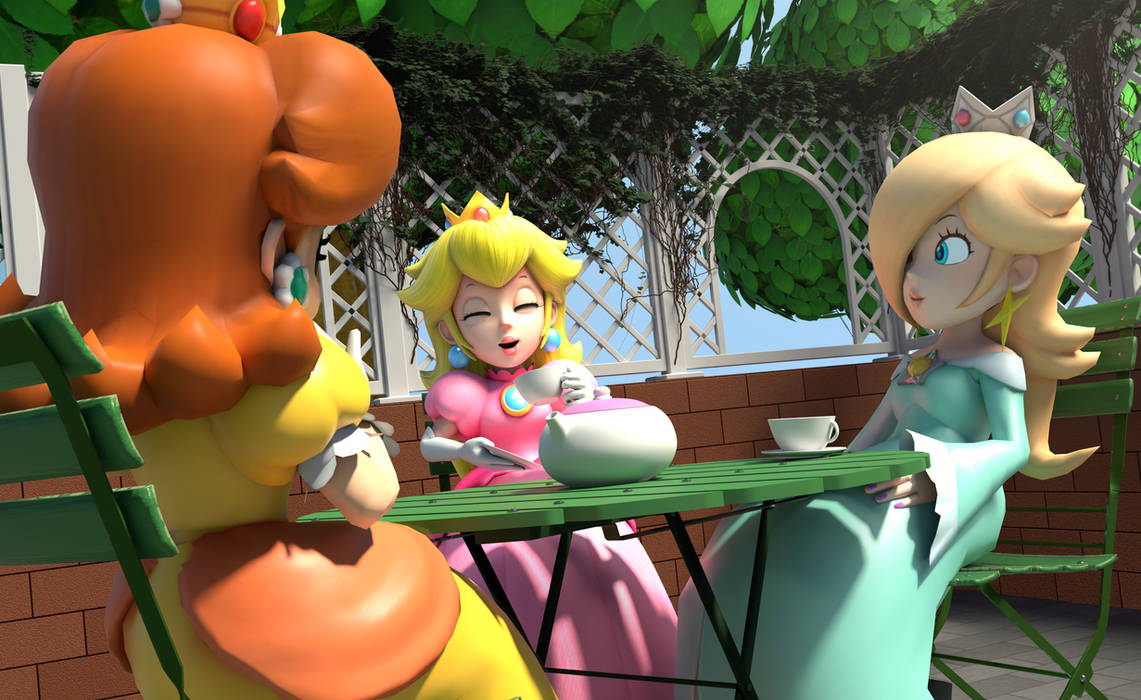 (Blender / Super Mario) Tea time by InkBennie on DeviantArt