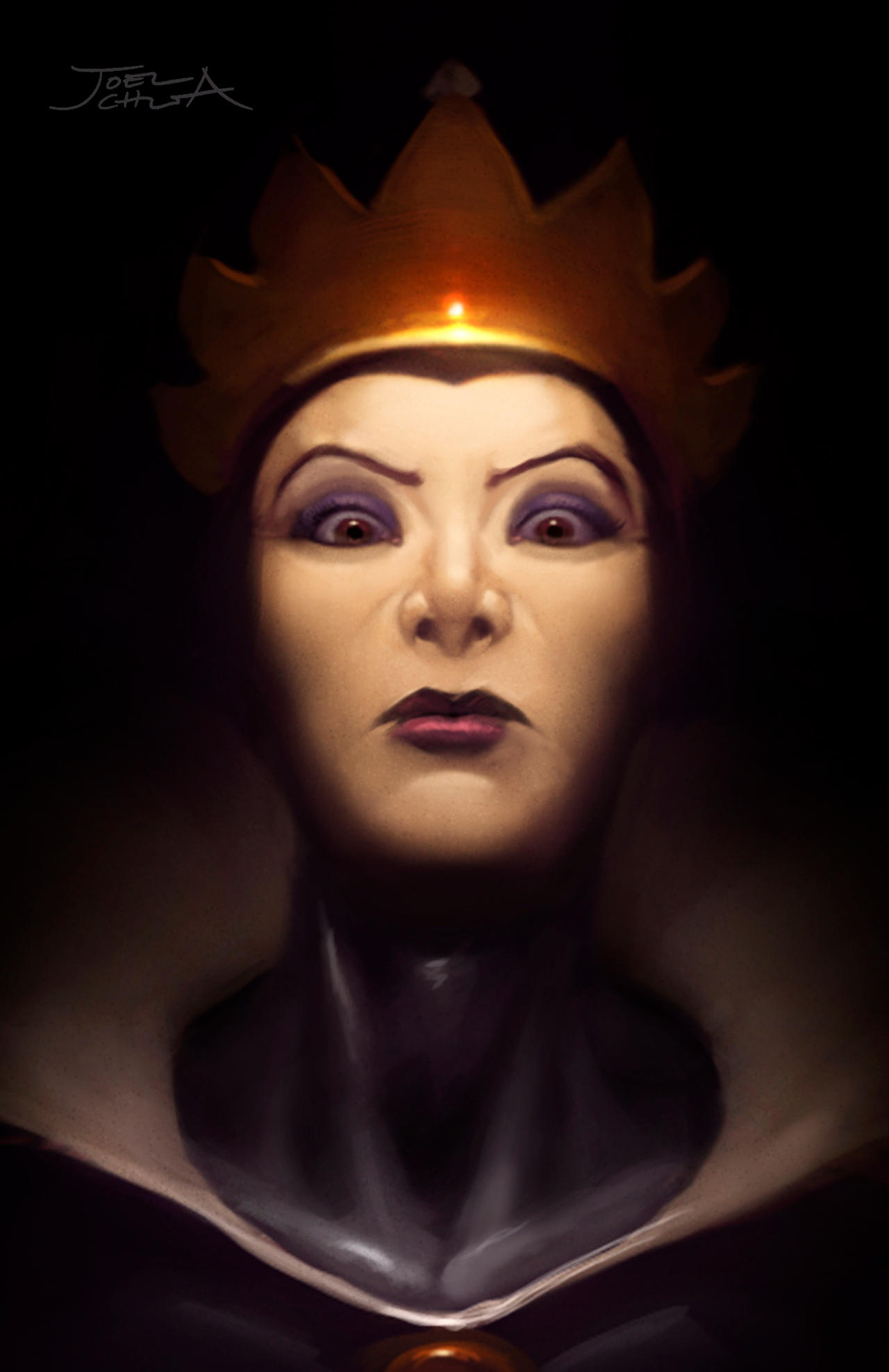 Evil Queen Using Computer The Evil Queen by JoelChua on DeviantArt