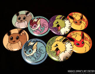 Eeveelution buttons/magnets.