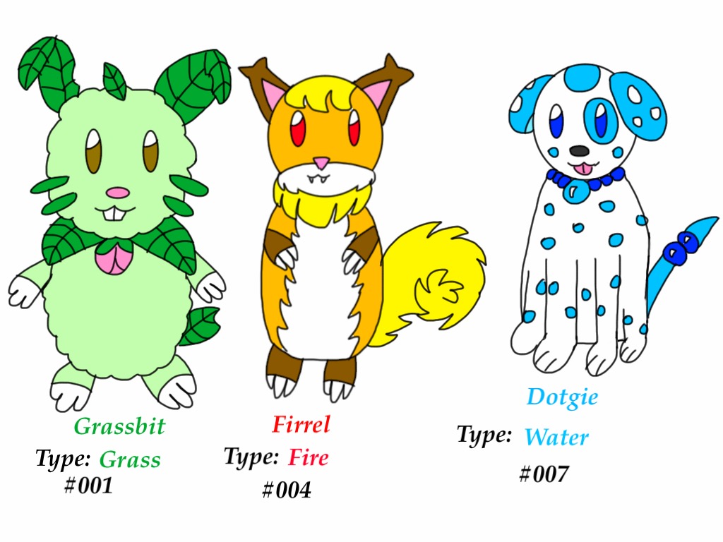 Fakemon Starters