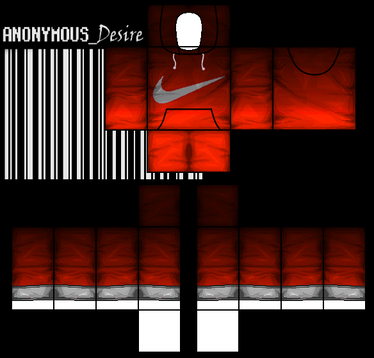 Red nike shop hoodie roblox