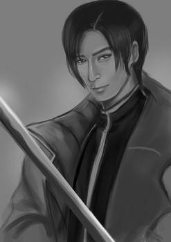 Aoshi from Rurouni Kenshin: Kyoto Inferno