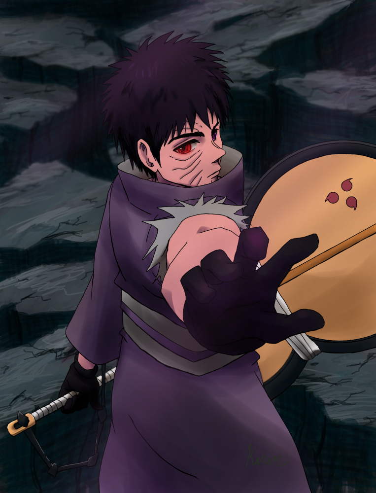 Wallpaper NARUTO, Fanart, Upholstered Uchiha, Obito Uchiha, Pixiv