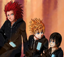 Axel, Roxas, Xion- Sea Salt Ice Cream