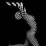 0210-JAL Abstract Geometric Pattern on Nude Woman