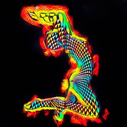 0210-JAL Abstract Female Figure by Chris Maher by artonline