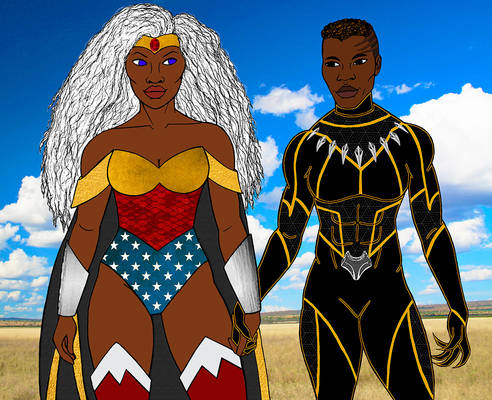 Amalgam Comics - Amazon and Black Panther