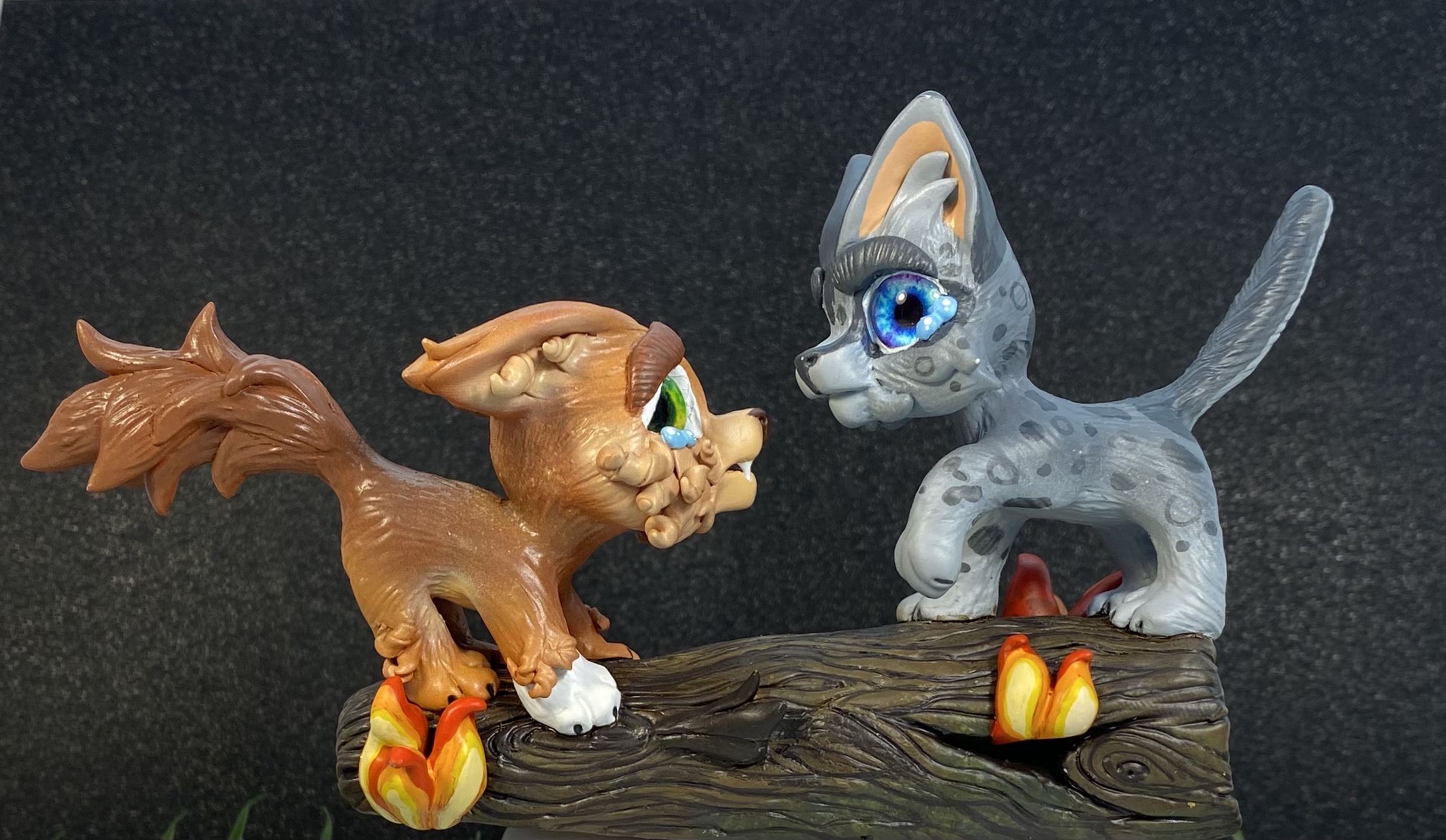 Ashfur Warrior Cats LPS Clay Custom Figurine 