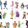 Lazy Town and Danger Rangers Characters Comparison