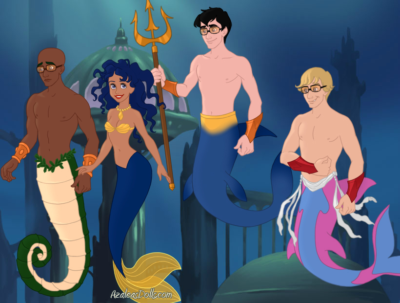 The Cooper Gang (And Carmelita) as Mermaids