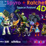 Spyro and Ratchet Space Fusion Poster