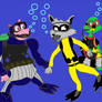Sly Cooper Gang in Deep Ocean (Colored Version)