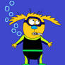 Scuba Spy Dog Scribble