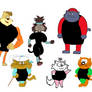 Heathcliff and friends in Wetsuits