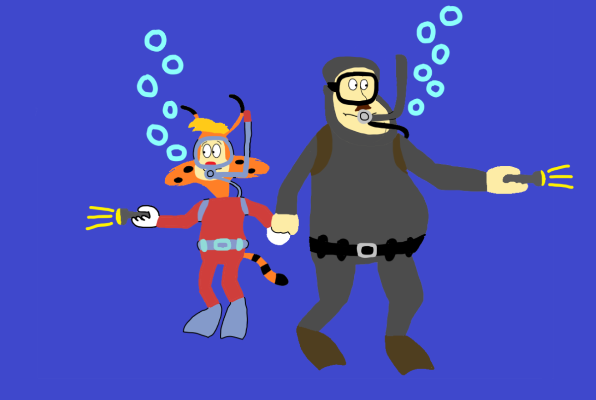 Scuba Bonkers and Lucky ver 2
