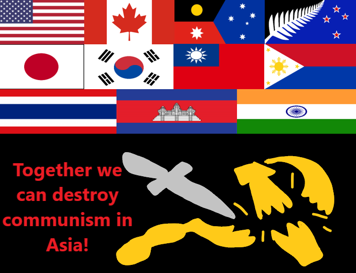 Asian Defense Propoganda Poster