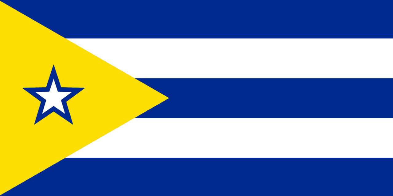 Cuba Flag (inspired by Russia protest flag)