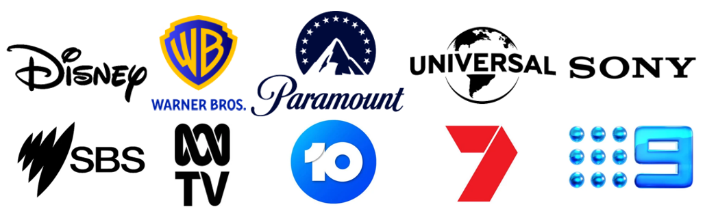 Five Media Co.s and their Australian TV Networks
