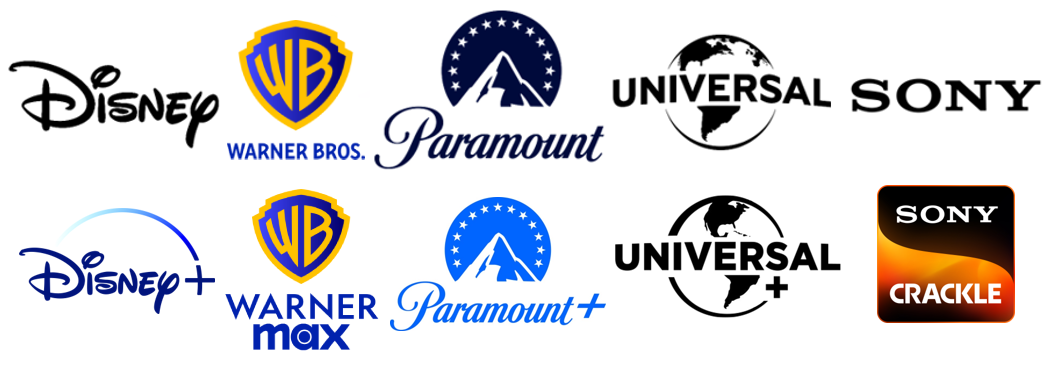 Five Media Co.s and their 1st Pty Streamers