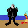 Alfred J. Kwak and Professor Paljas at the Beach