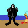 Alfred J. Kwak and Professor Paljas at the Beach 2
