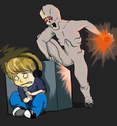 Pewdie plays doom 3