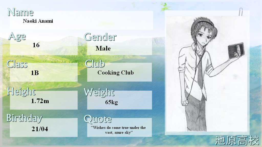 Ikehara High App-Sheet: Naoki Anami