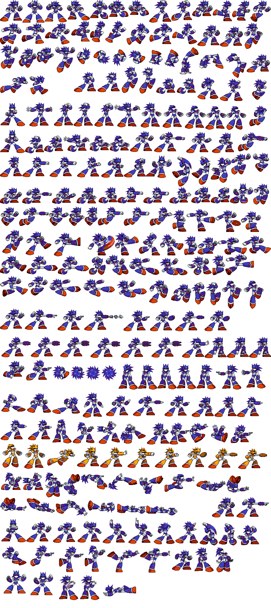 Mecha Sonic Sprites png images