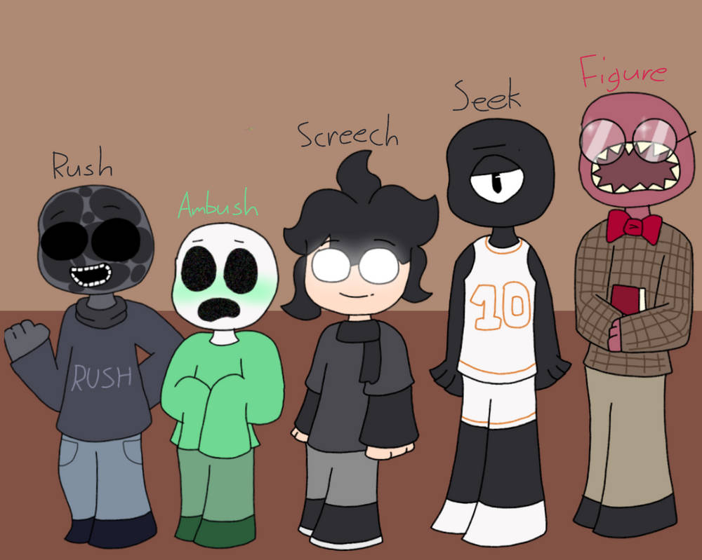 Doors entities in my AU by thecaredkid on DeviantArt