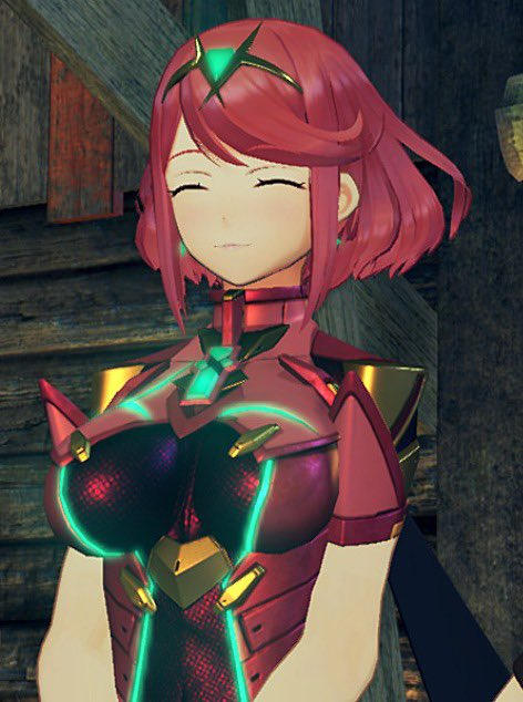 Pyra Fa Pyra's innocent smile by NeonBlueBlade on DeviantArt