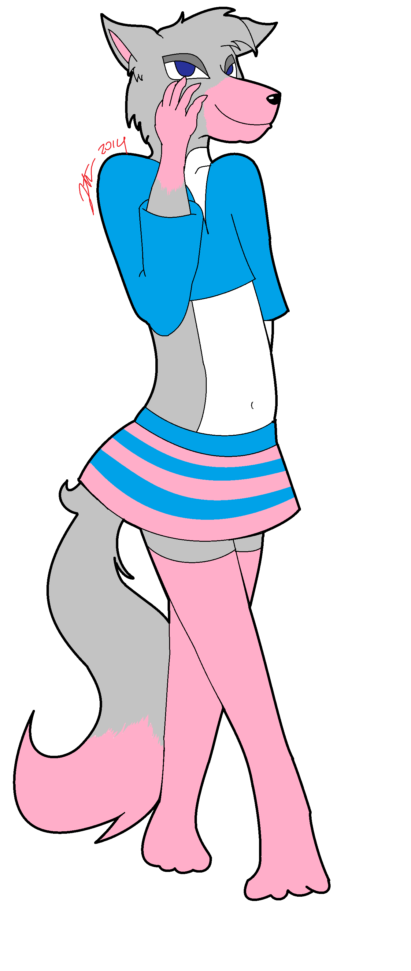 [Request] A sexy Femboy Wolfy