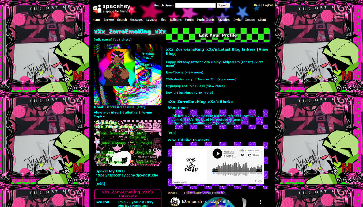 Spacehey Loading Screen Code My SpaceHey page by Kyuubichowderfan on DeviantArt