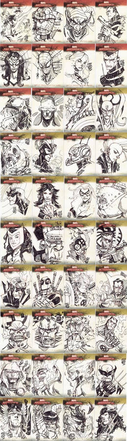 MARVEL MASTERPIECE SKETCHCARDS