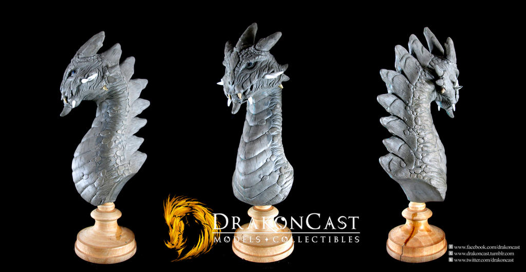 Rock Dragon bust final sculpt