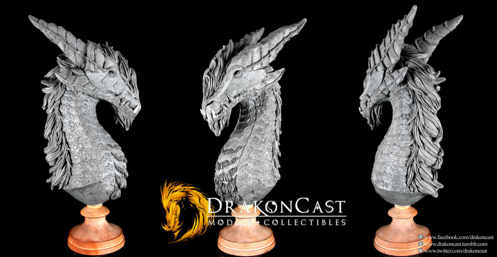 Bearded Dragon bust final sculpt by drakoncast Bearded Dragon bust final sculpt by drakoncast