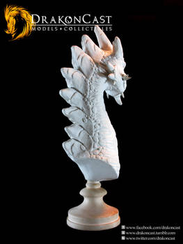 Rock Dragon bust 3 - resin cast