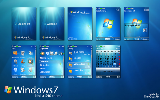 Windows 7 Nokia s40 theme