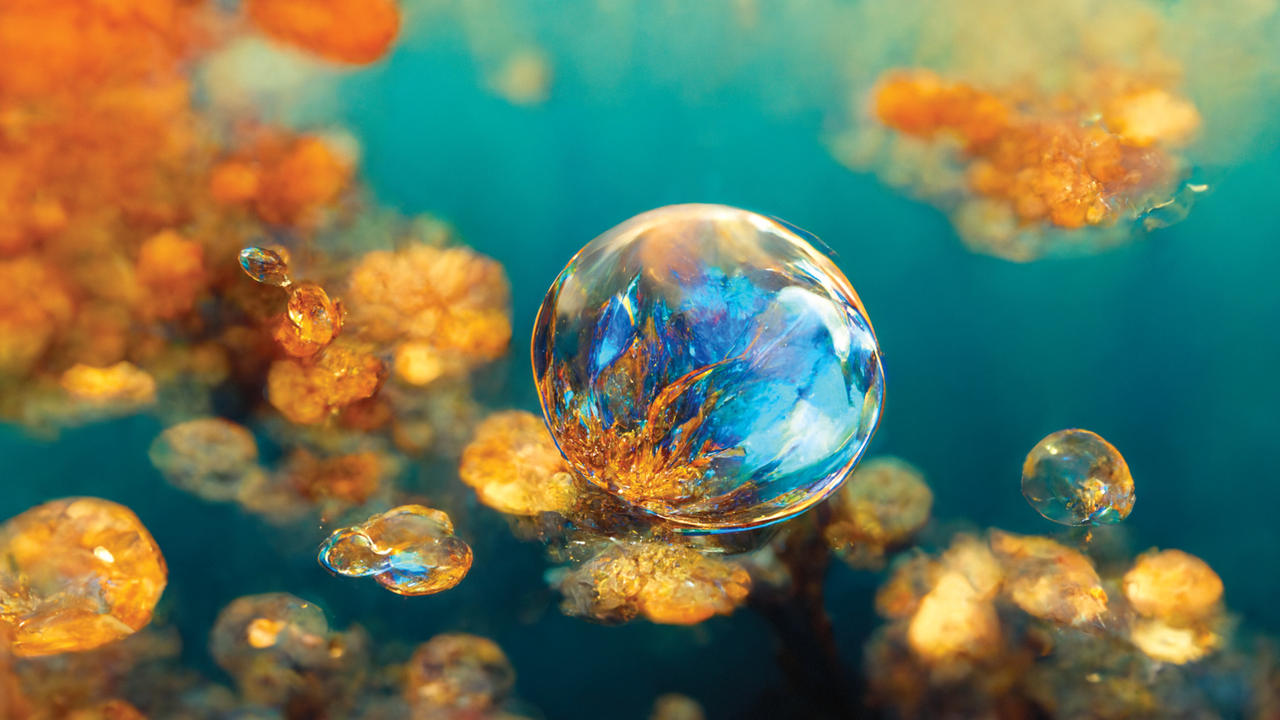 Gold And Blue Crystal Drop Wallpaper 4k by SilverFoxed on DeviantArt