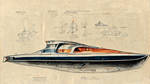 Italian Speedboat Design Wallpaper 4k by SilverFoxed