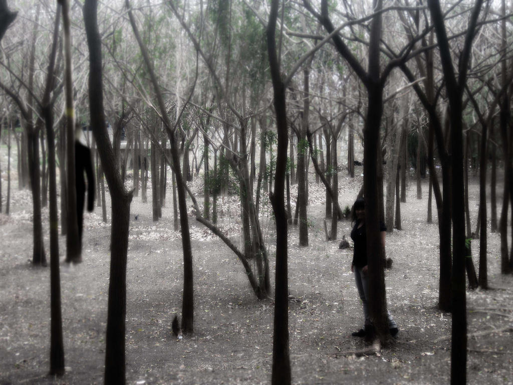 Slenderman in the forest