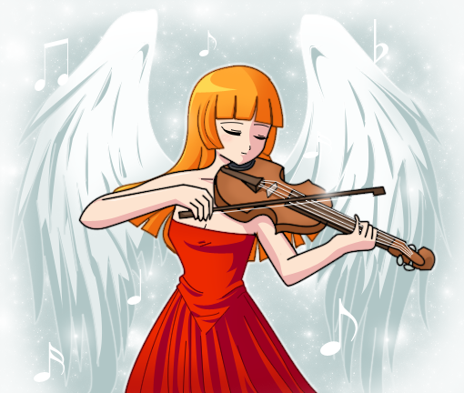 Violin.. Angel plays~